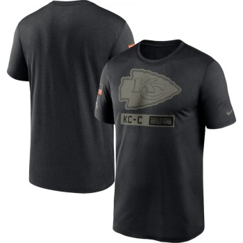 Men's Kansas City Chiefs 2020 Black Salute To Service Performance T-Shirt Men's Kansas City Chiefs 2020 Black Salute To Service Performance T-Shirt