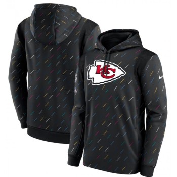 Men's Kansas City Chiefs 2021 Charcoal Crucial Catch Therma Pullover Hoodie Men's Kansas City Chiefs 2021 Charcoal Crucial Catch Therma Pullover Hoodie