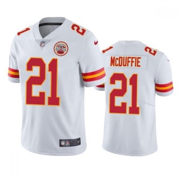 Men's Kansas City Chiefs #21 Trent McDuffie White Vapor Untouchable Limited Stitched Football Jersey Men's Kansas City Chiefs #21 Trent McDuffie White Vapor Untouchable Limited Stitched Football Jersey