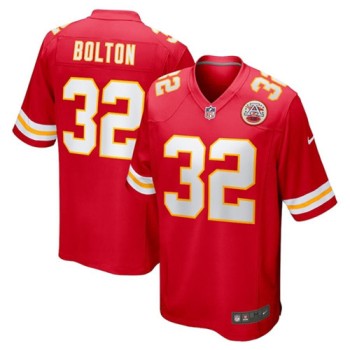 Men's Kansas City Chiefs #32 Nick Bolton Red Stitched Football Jersey Men's Kansas City Chiefs #32 Nick Bolton Red Stitched Football Jersey