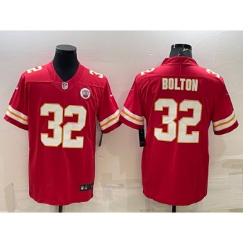 Men's Kansas City Chiefs #32 Nick Bolton Red Vapor Untouchable Limited Stitched Football Jersey Men's Kansas City Chiefs #32 Nick Bolton Red Vapor Untouchable Limited Stitched Football Jersey