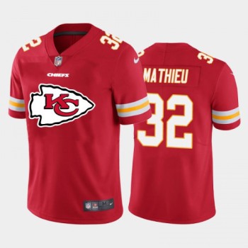 Men's Kansas City Chiefs #32 Tyrann Mathieu Red 2020 Team Big Logo Limited Stitched Jersey Men's Kansas City Chiefs #32 Tyrann Mathieu Red 2020 Team Big Logo Limited Stitched Jersey
