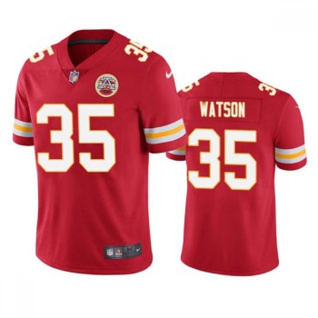 Men's Kansas City Chiefs #35 Jaylen Watson Red Vapor Untouchable Limited Stitched Football Jersey Men's Kansas City Chiefs #35 Jaylen Watson Red Vapor Untouchable Limited Stitched Football Jersey