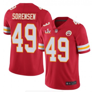Men's Kansas City Chiefs #49 Daniel Sorensen Red 2021 Super Bowl LV Stitched NFL Jersey Men's Kansas City Chiefs #49 Daniel Sorensen Red 2021 Super Bowl LV Stitched NFL Jersey