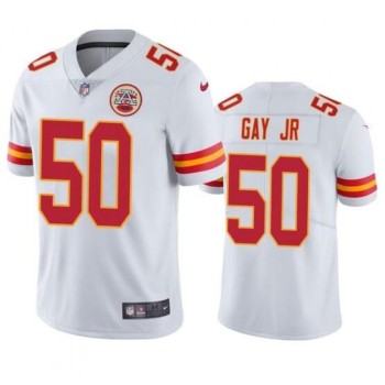 Men's Kansas City Chiefs #50 Willie Gay Jr. White Vapor Untouchable Limited Stitched Jersey Men's Kansas City Chiefs #50 Willie Gay Jr. White Vapor Untouchable Limited Stitched Jersey