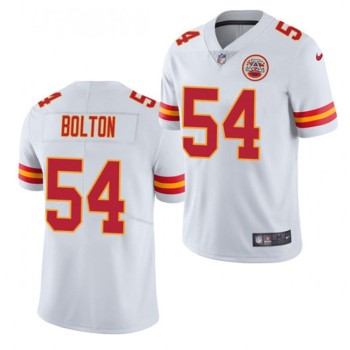 Men's Kansas City Chiefs #54 Nick Bolton White 2021 Draft Limited Stitched NFL Jersey Men's Kansas City Chiefs #54 Nick Bolton White 2021 Draft Limited Stitched NFL Jersey