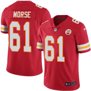 Men's Kansas City Chiefs #61 Mitch Morse Red Vapor Untouchable Limited Stitched NFL Jersey Men's Kansas City Chiefs #61 Mitch Morse Red Vapor Untouchable Limited Stitched NFL Jersey