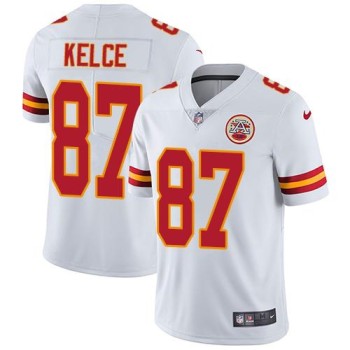 Men's Kansas City Chiefs #87 Travis Kelce White Vapor Untouchable Limited Stitched NFL Jersey Men's Kansas City Chiefs #87 Travis Kelce White Vapor Untouchable Limited Stitched NFL Jersey
