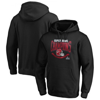 Men's Kansas City Chiefs Black Super Bowl LIV Champions Line of Scrimmage Pullover Hoodie Men's Kansas City Chiefs Black Super Bowl LIV Champions Line of Scrimmage Pullover Hoodie