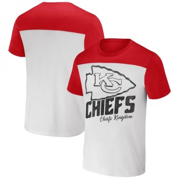 Men's Kansas City Chiefs Cream/Red x Darius Rucker Collection Colorblocked T-Shirt Men's Kansas City Chiefs Cream/Red x Darius Rucker Collection Colorblocked T-Shirt