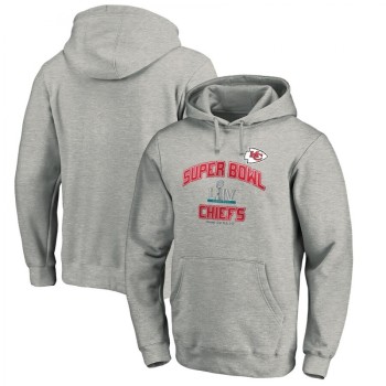 Men's Kansas City Chiefs Heather Gray Super Bowl LIV Bound Heart & Soul Pullover Hoodie Men's Kansas City Chiefs Heather Gray Super Bowl LIV Bound Heart & Soul Pullover Hoodie