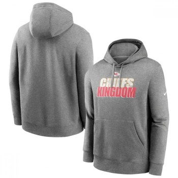 Men's Kansas City Chiefs Heathered Charcoal Fan Gear Local Club Pullover Hoodie Men's Kansas City Chiefs Heathered Charcoal Fan Gear Local Club Pullover Hoodie