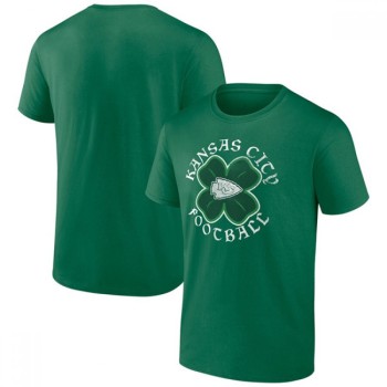 Men's Kansas City Chiefs Kelly Green St. Patrick's Day Celtic T-Shirt Men's Kansas City Chiefs Kelly Green St. Patrick's Day Celtic T-Shirt