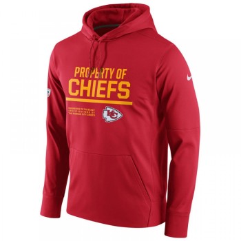 Men's Kansas City Chiefs Red Circuit Property Of Performance Pullover Hoodie Men's Kansas City Chiefs Red Circuit Property Of Performance Pullover Hoodie