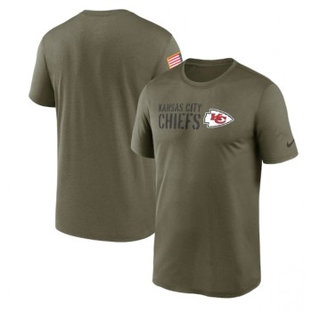 Men's Kansas City Chiefs Olive 2022 Salute to Service Legend Team T-Shirt Men's Kansas City Chiefs Olive 2022 Salute to Service Legend Team T-Shirt