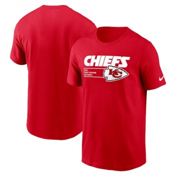 Men's Kansas City Chiefs Red Division Essential T-Shirt Men's Kansas City Chiefs Red Division Essential T-Shirt