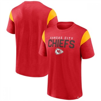 Men's Kansas City Chiefs Red/Gold Home Stretch Team T-Shirt Men's Kansas City Chiefs Red/Gold Home Stretch Team T-Shirt