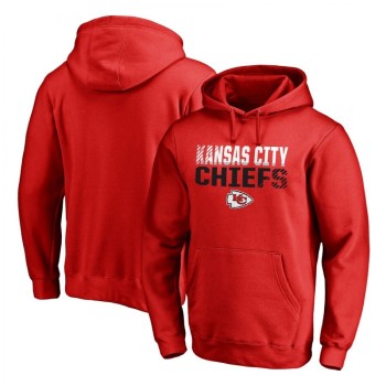 Men's Kansas City Chiefs Red Iconic Collection Fade Out Pullover Hoodie Men's Kansas City Chiefs Red Iconic Collection Fade Out Pullover Hoodie