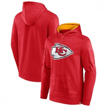 Men's Kansas City Chiefs Red On The Ball Pullover Hoodie Men's Kansas City Chiefs Red On The Ball Pullover Hoodie