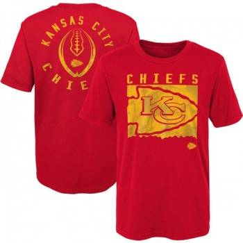 Men's Kansas City Chiefs Red Preschool Liquid Camo Logo T-Shirt Men's Kansas City Chiefs Red Preschool Liquid Camo Logo T-Shirt
