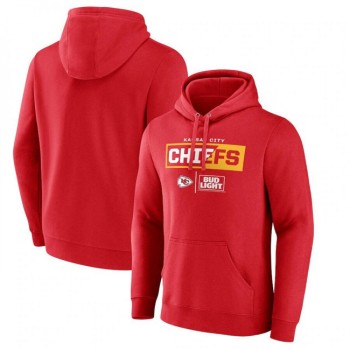 Men's Kansas City Chiefs Red x Bud Light Pullover Hoodie Men's Kansas City Chiefs Red x Bud Light Pullover Hoodie