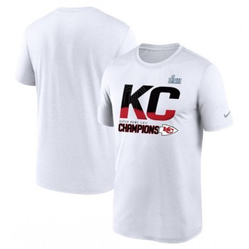 Men's Kansas City Chiefs White Super Bowl LVII Champions Local T-Shirt Men's Kansas City Chiefs White Super Bowl LVII Champions Local T-Shirt
