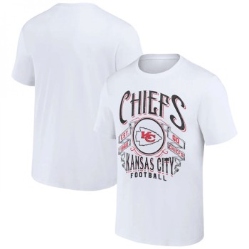 Men's Kansas City Chiefs White x Darius Rucker Collection Vintage Football T-Shirt Men's Kansas City Chiefs White x Darius Rucker Collection Vintage Football T-Shirt