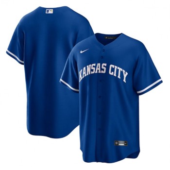 Men's Kansas City Royals Blank Royal Cool Base Stitched Jersey Men's Kansas City Royals Blank Royal Cool Base Stitched Jersey
