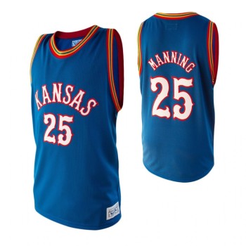 Men's Kansas Jayhawks #25 Danny Manning Blue Basketball Stitched NCAA Jersey Men's Kansas Jayhawks #25 Danny Manning Blue Basketball Stitched NCAA Jersey