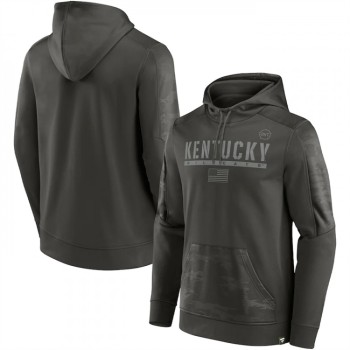 Men's Kentucky Wildcats Olive OHT Military Appreciation Guardian Pullover Hoodie Men's Kentucky Wildcats Olive OHT Military Appreciation Guardian Pullover Hoodie