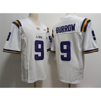 Men's LSU Tigers #9 Joe Burreaux White 2023 Stitched Baseball Jersey Men's LSU Tigers #9 Joe Burreaux White 2023 Stitched Baseball Jersey
