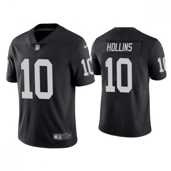 Men's Las Vegas Raiders #10 Mack Hollins Black Vapor Untouchable Limited Stitched Jersey Men's Las Vegas Raiders #10 Mack Hollins Black Vapor Untouchable Limited Stitched Jersey