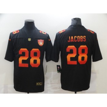 Men's Las Vegas Raiders #28 Josh Jacobs 2020 Black Fashion Limited Stitched Jersey Men's Las Vegas Raiders #28 Josh Jacobs 2020 Black Fashion Limited Stitched Jersey