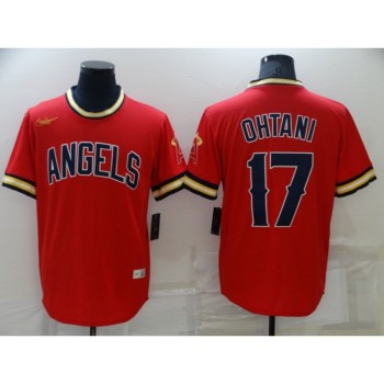 Men's Los Angeles Angels #17 Shohei Ohtani Red Cool Base Stitched Jersey Men's Los Angeles Angels #17 Shohei Ohtani Red Cool Base Stitched Jersey