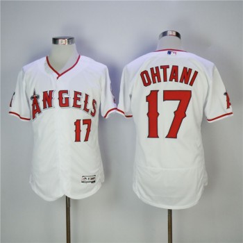 Men's Los Angeles Angels #17 Shohei Ohtani White Flexbase Stitched MLB Jersey Men's Los Angeles Angels #17 Shohei Ohtani White Flexbase Stitched MLB Jersey