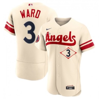 Men's Los Angeles Angels #3 Taylor Ward 2022 Cream City Connect Flex Base Stitched Jersey Men's Los Angeles Angels #3 Taylor Ward 2022 Cream City Connect Flex Base Stitched Jersey