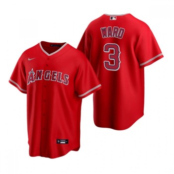 Men's Los Angeles Angels #3 Waylor Ward Red Cool Base Stitched Jersey Men's Los Angeles Angels #3 Waylor Ward Red Cool Base Stitched Jersey