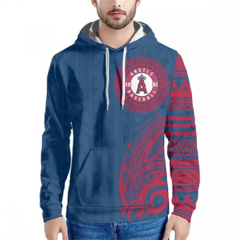 Men's Los Angeles Angels Blue Hoodie Men's Los Angeles Angels Blue Hoodie