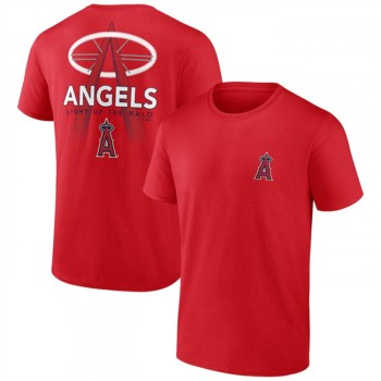 Men's Los Angeles Angels Red Iconic Bring It T-Shirt Men's Los Angeles Angels Red Iconic Bring It T-Shirt