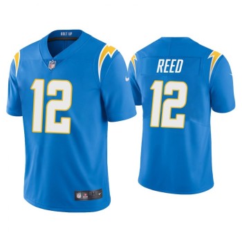 Men's Los Angeles Chargers #12 Joe Reed 2020 Blue Vapor Untouchable Limited Stitched NFL Jersey Men's Los Angeles Chargers #12 Joe Reed 2020 Blue Vapor Untouchable Limited Stitched NFL Jersey