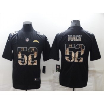 Men's Los Angeles Chargers #52 Khalil Mack Black Statue of Liberty Limited Stitched Jersey Men's Los Angeles Chargers #52 Khalil Mack Black Statue of Liberty Limited Stitched Jersey