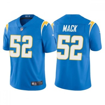 Men's Los Angeles Chargers #52 Khalil Mack Blue Vapor Untouchable Limited Stitched Jersey Men's Los Angeles Chargers #52 Khalil Mack Blue Vapor Untouchable Limited Stitched Jersey