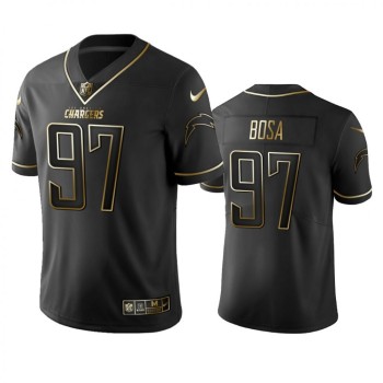 Men's Los Angeles Chargers #97 Joey Bosa 2019 Black Gold Edition Stitched NFL Jersey Men's Los Angeles Chargers #97 Joey Bosa 2019 Black Gold Edition Stitched NFL Jersey