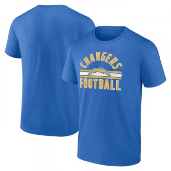 Men's Los Angeles Chargers Blue Arch Stripe T-Shirt Men's Los Angeles Chargers Blue Arch Stripe T-Shirt