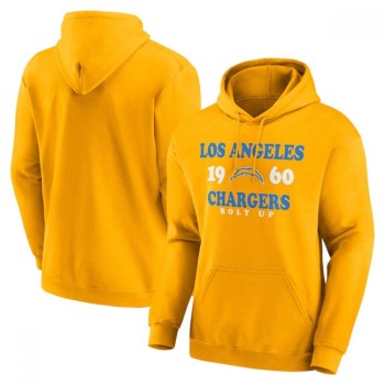 Men's Los Angeles Chargers Gold Fierce Competitor Pullover Hoodie Men's Los Angeles Chargers Gold Fierce Competitor Pullover Hoodie