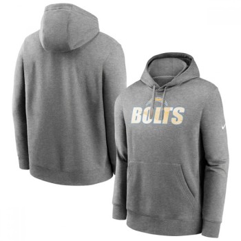 Men's Los Angeles Chargers Heathered Charcoal Fan Gear Local Club Pullover Hoodie Men's Los Angeles Chargers Heathered Charcoal Fan Gear Local Club Pullover Hoodie