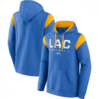 Men's Los Angeles Chargers Powder Blue Call The Shot Pullover Hoodie Men's Los Angeles Chargers Powder Blue Call The Shot Pullover Hoodie
