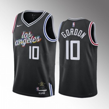 Men's Los Angeles Clippers #10 Eric Gordon Black 2022/23 City Edition Stitched Jersey Men's Los Angeles Clippers #10 Eric Gordon Black 2022/23 City Edition Stitched Jersey