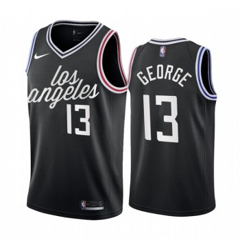 Men's Los Angeles Clippers #13 Paul George 2022/23 Black City Edition Stitched Jersey Men's Los Angeles Clippers #13 Paul George 2022/23 Black City Edition Stitched Jersey