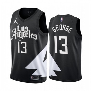 Men's Los Angeles Clippers #13 Paul George 2022/23 Black Statement Edition Stitched Jersey Men's Los Angeles Clippers #13 Paul George 2022/23 Black Statement Edition Stitched Jersey